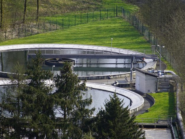 Photo of water treatment works