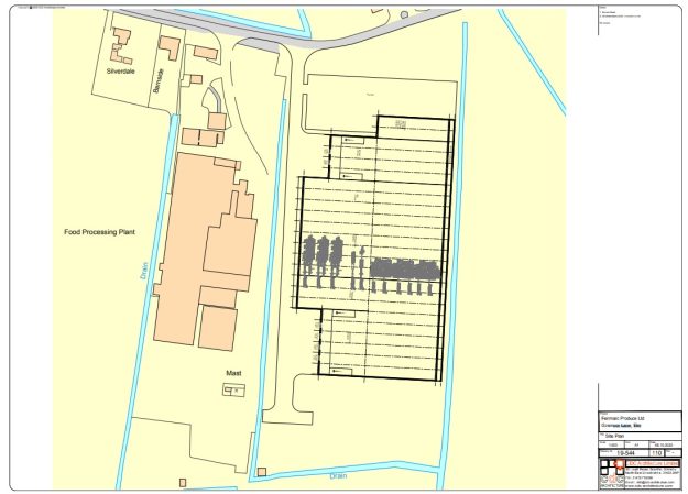 Plan of new warehouse