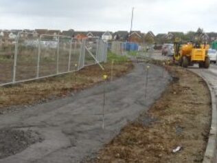 Scartho Top tarmac works